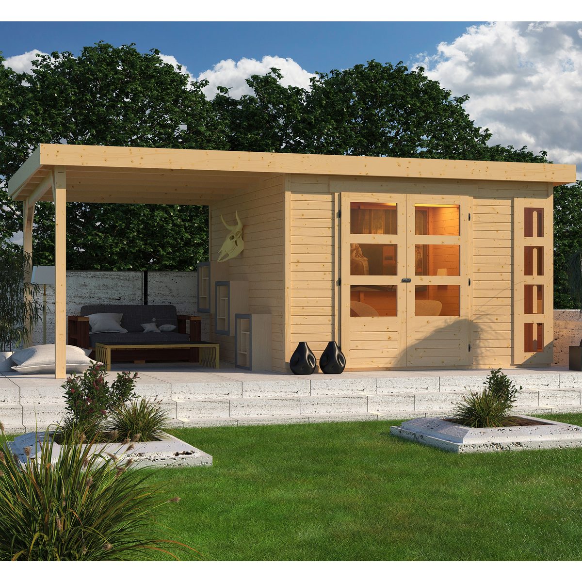 Karibu Gartenhaus Nordsee 6