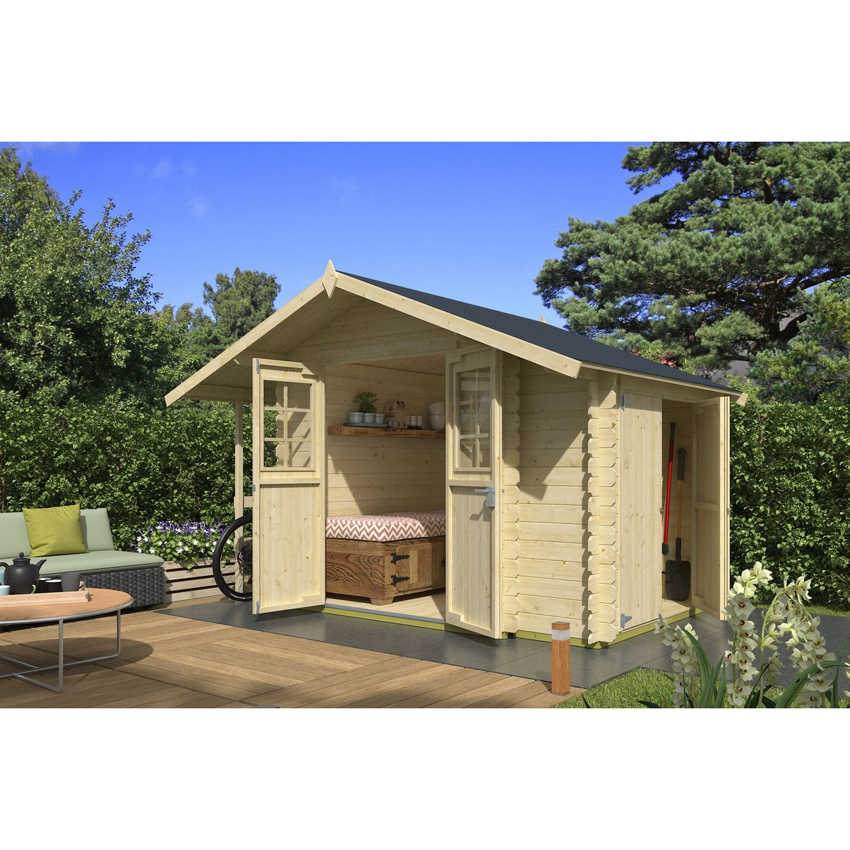 Nordic Holz Gartenhaus Vilano 1