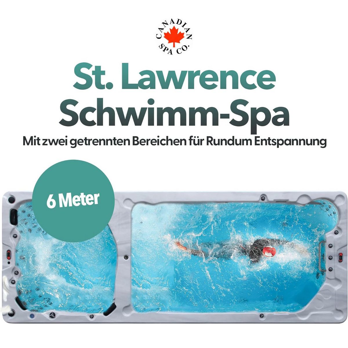 Canadian Spa GmbH Whirlpool St. Lawrence 6m Swim Spa