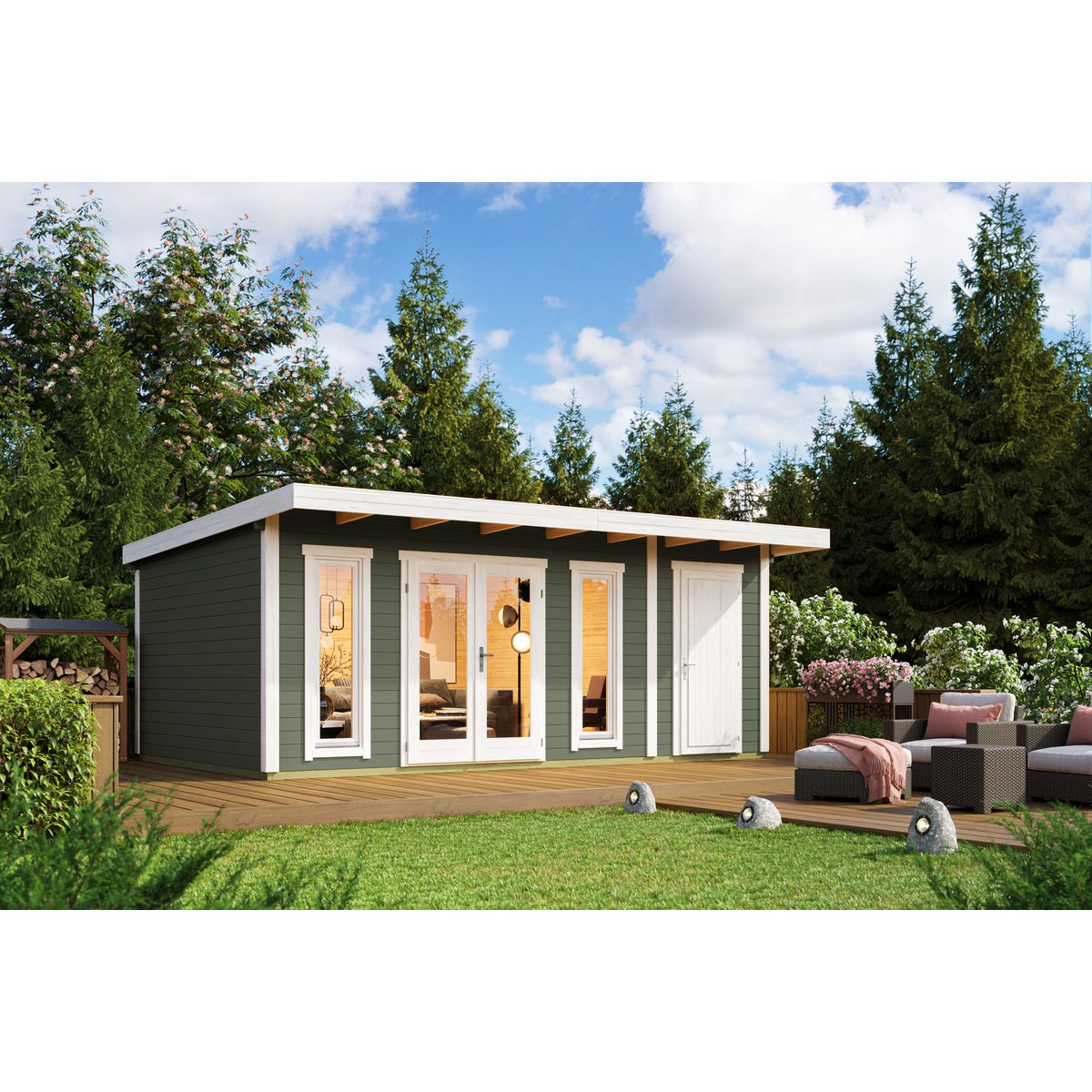 Nordic Holz Gartenhaus SICILY 2