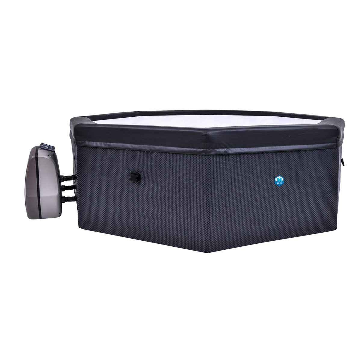 NetSpa Whirlpool NetSpa Octopus Outdoor Whirlpool halbstarr achteckig für 4-6