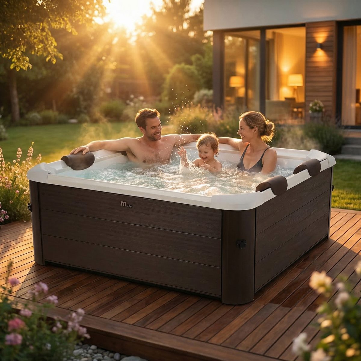 mSpa Whirlpool Frame Tribeca F-TR062W - 6 Personen