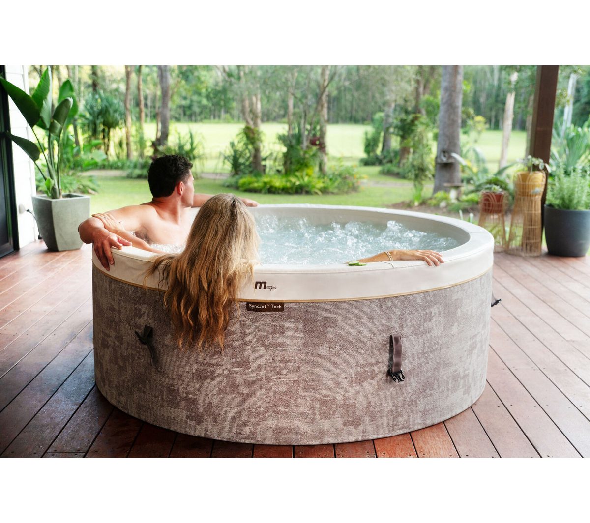 mSpa Whirlpool COCOON ECO - Ø 180 x 65 cm - ganzjährig Outdoor Pool - XXL - 6 Pers.