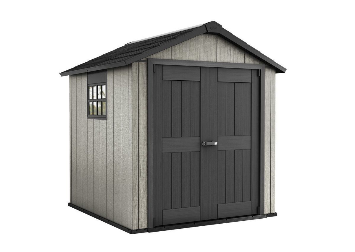 Keter Gartenhaus Oakland 757 abschließbar Schuppen für Garten 8400 L Winterfest