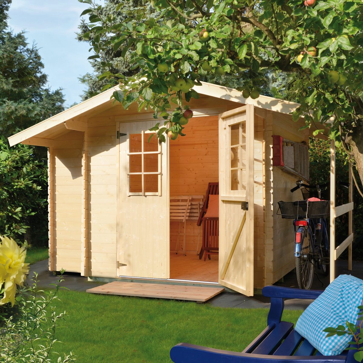 Kiehn-Holz Gartenhaus Schwarze Berge