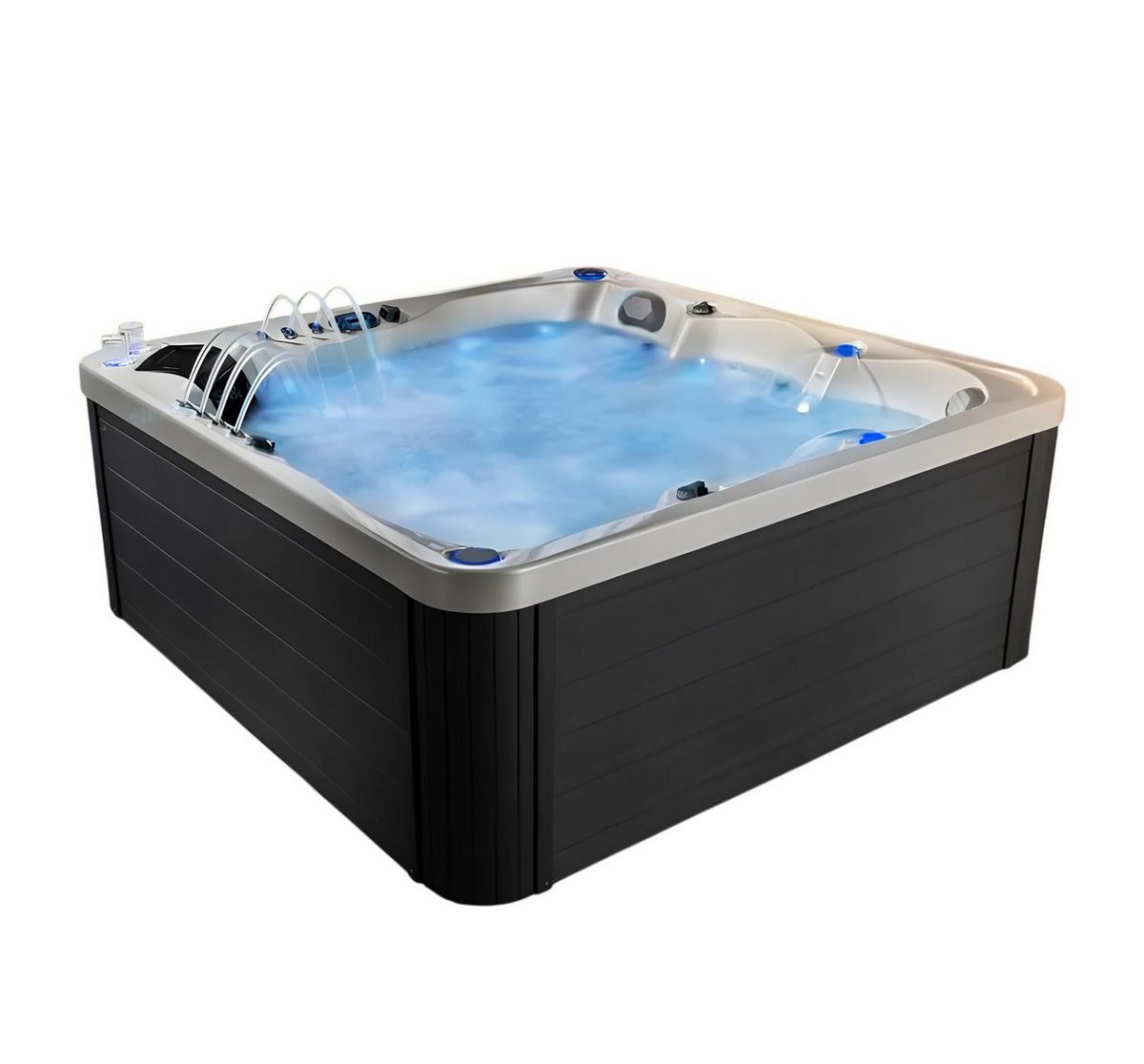 JVmoebel Whirlpool-Badewanne Blubberbad Relaxpool Weiß - Außenwhirlpool mit Massagedüsen