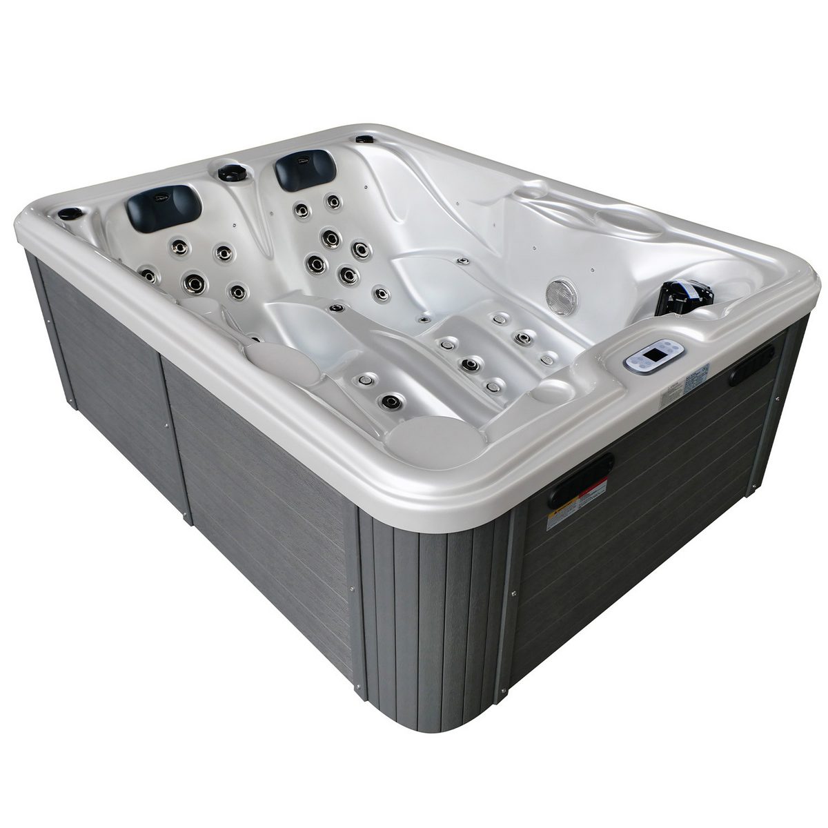 TroniTechnik Whirlpool Outdoor Whirlpool Bottaro Spa Weiß/Perlmutt 210x160