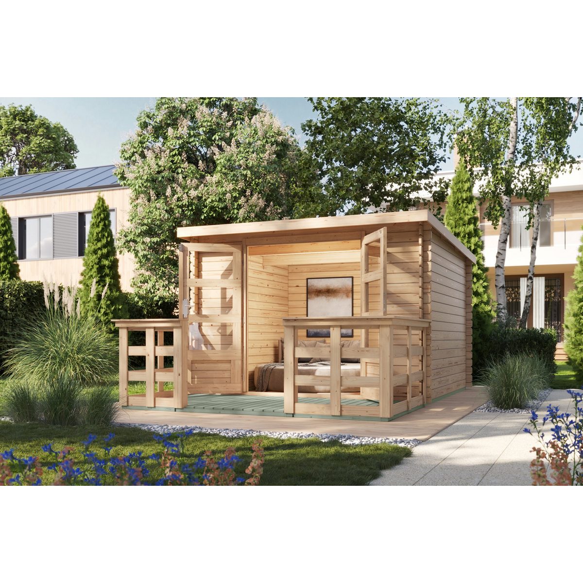 KONIFERA Gartenhaus Supiori mit Terrasse