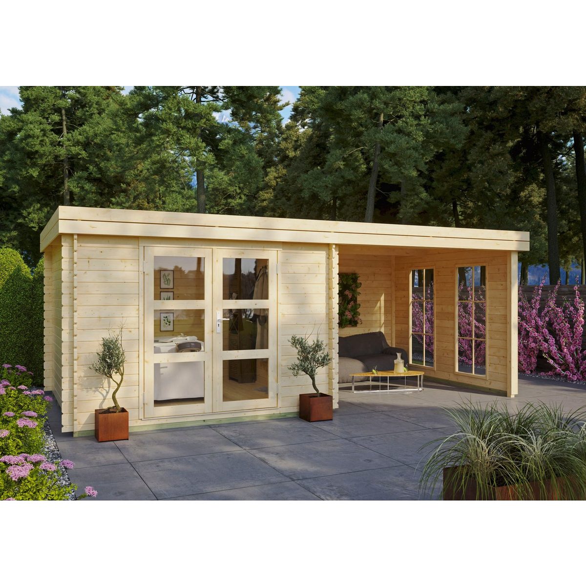KONIFERA Gartenhaus Acrux aus skandinavischem Fichtenholz