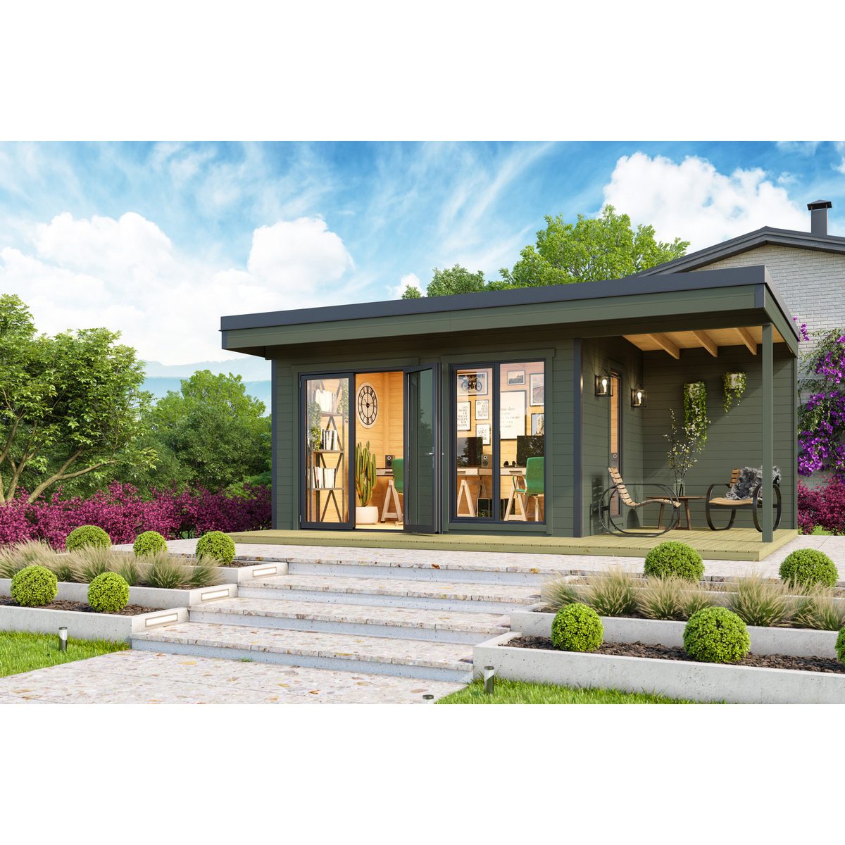 Nordic Holz Gartenhaus DOMEO 7