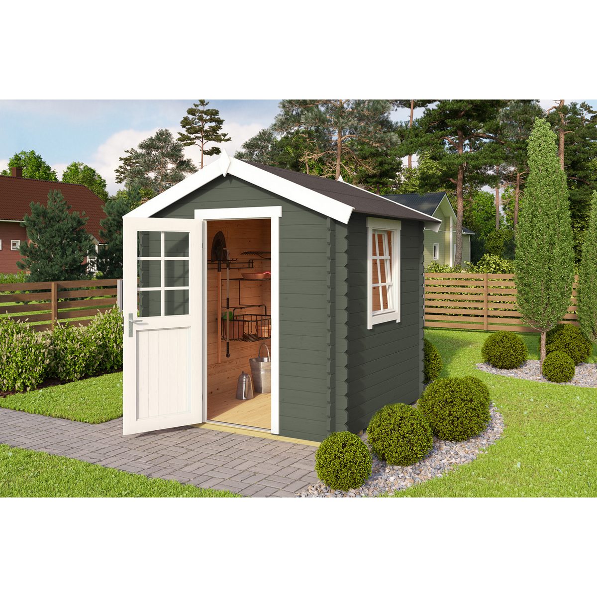 Nordic Holz Gartenhaus Wels 1