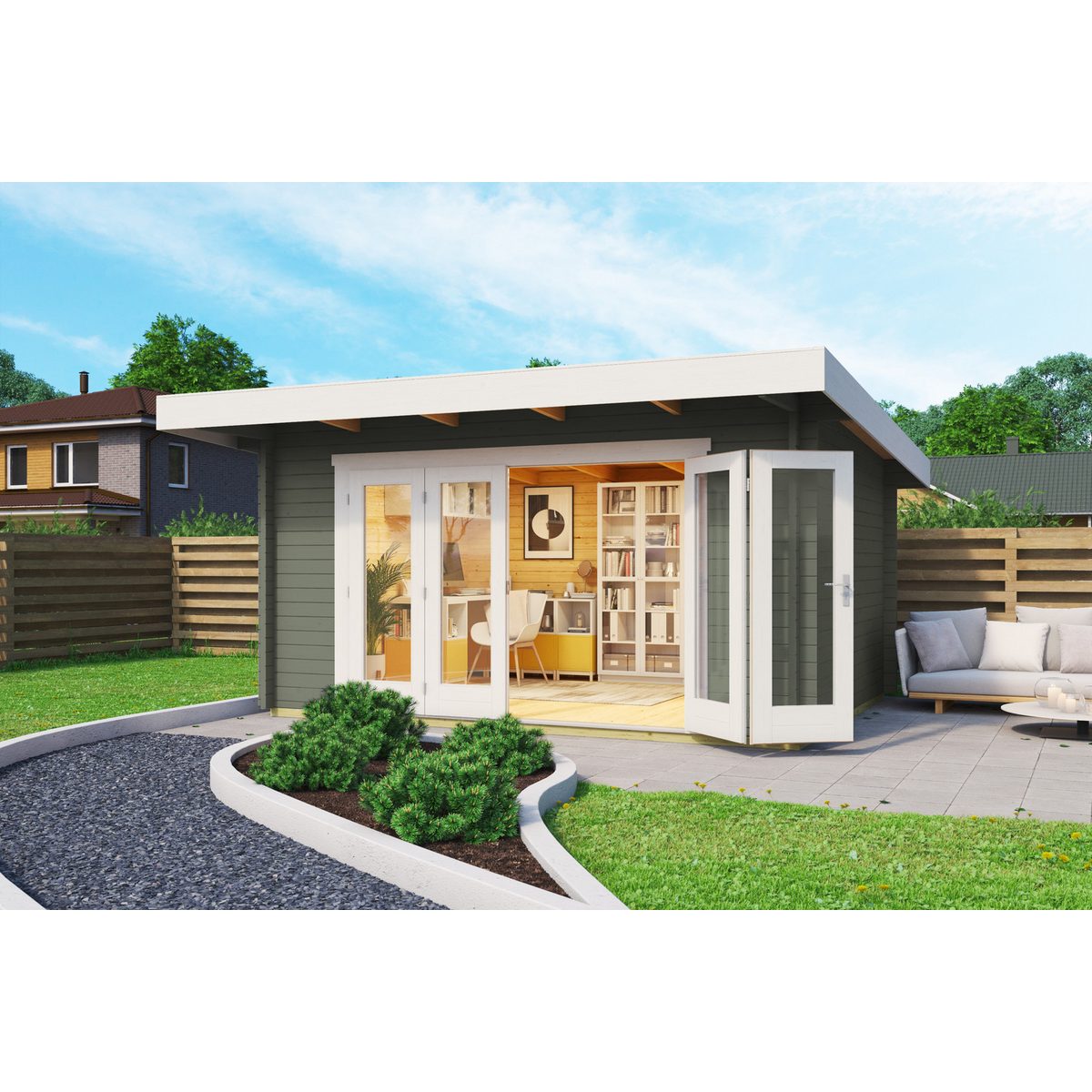 Nordic Holz Gartenhaus SUSSEX 1