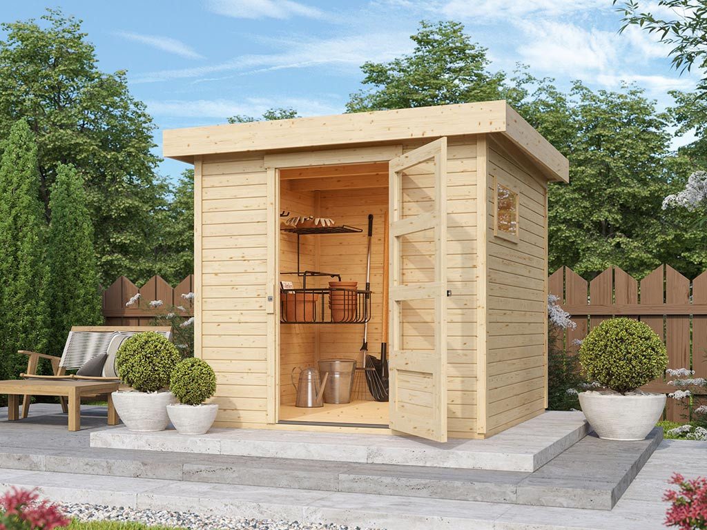 Karibu Gartenhaus KARIBU Gartenhaus Bielefeld 242×238 cm 19 mm