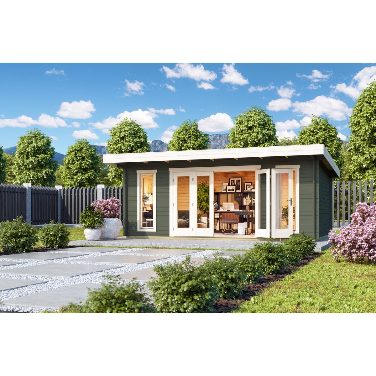 Nordic Holz Gartenhaus SUSSEX 2