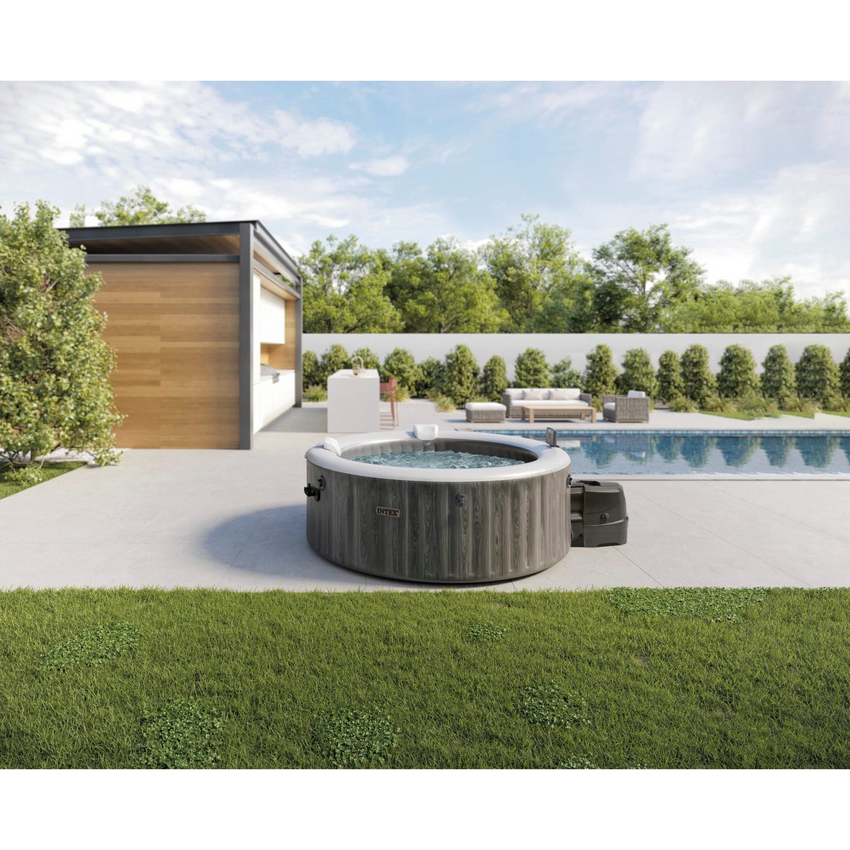Intex Whirlpool Greywood Deluxe
