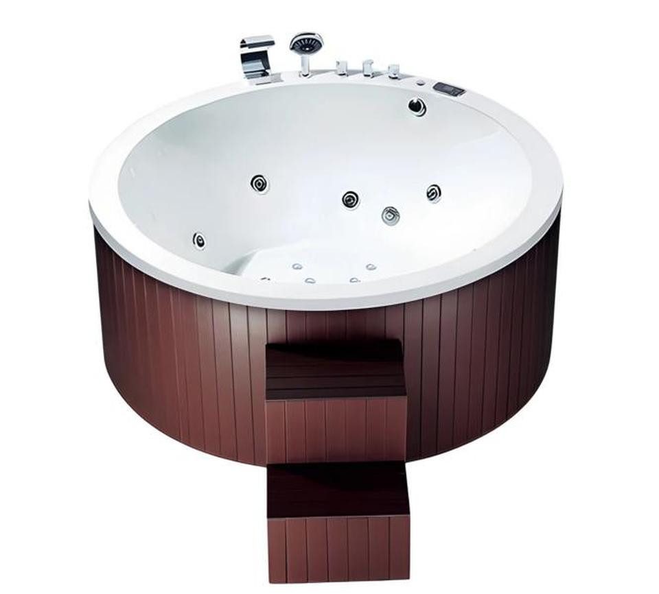JVmoebel Whirlpool-Badewanne Whirlpool Blubberbad mit Hydromassage und modernem Design