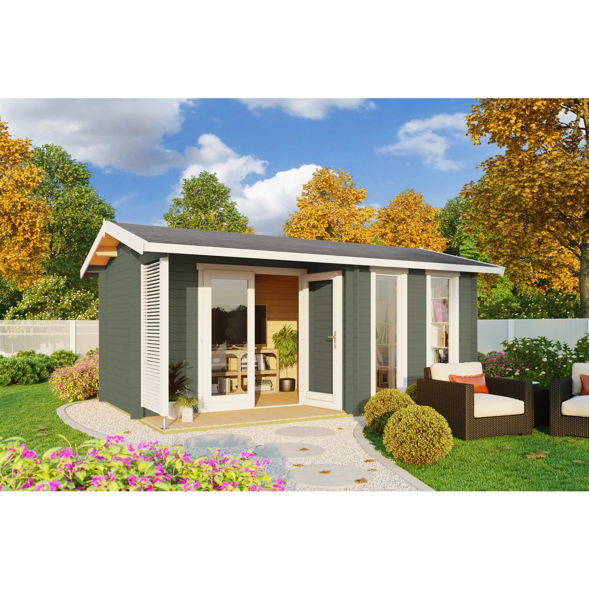 Nordic Holz Gartenhaus Riverside