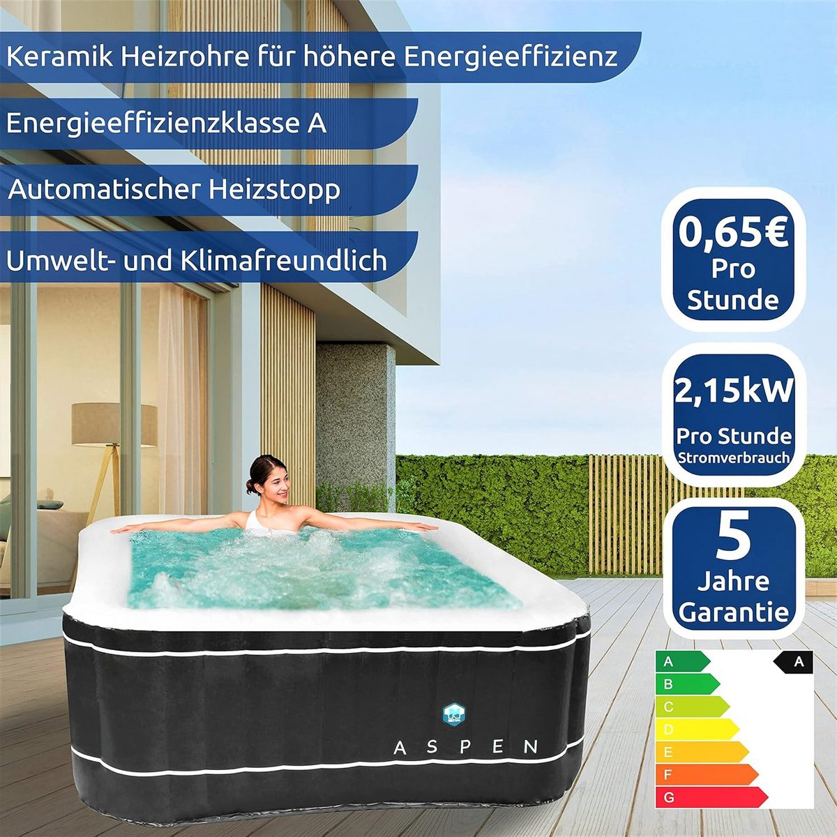 eckig für 4 Personen Indoor & Outdoor