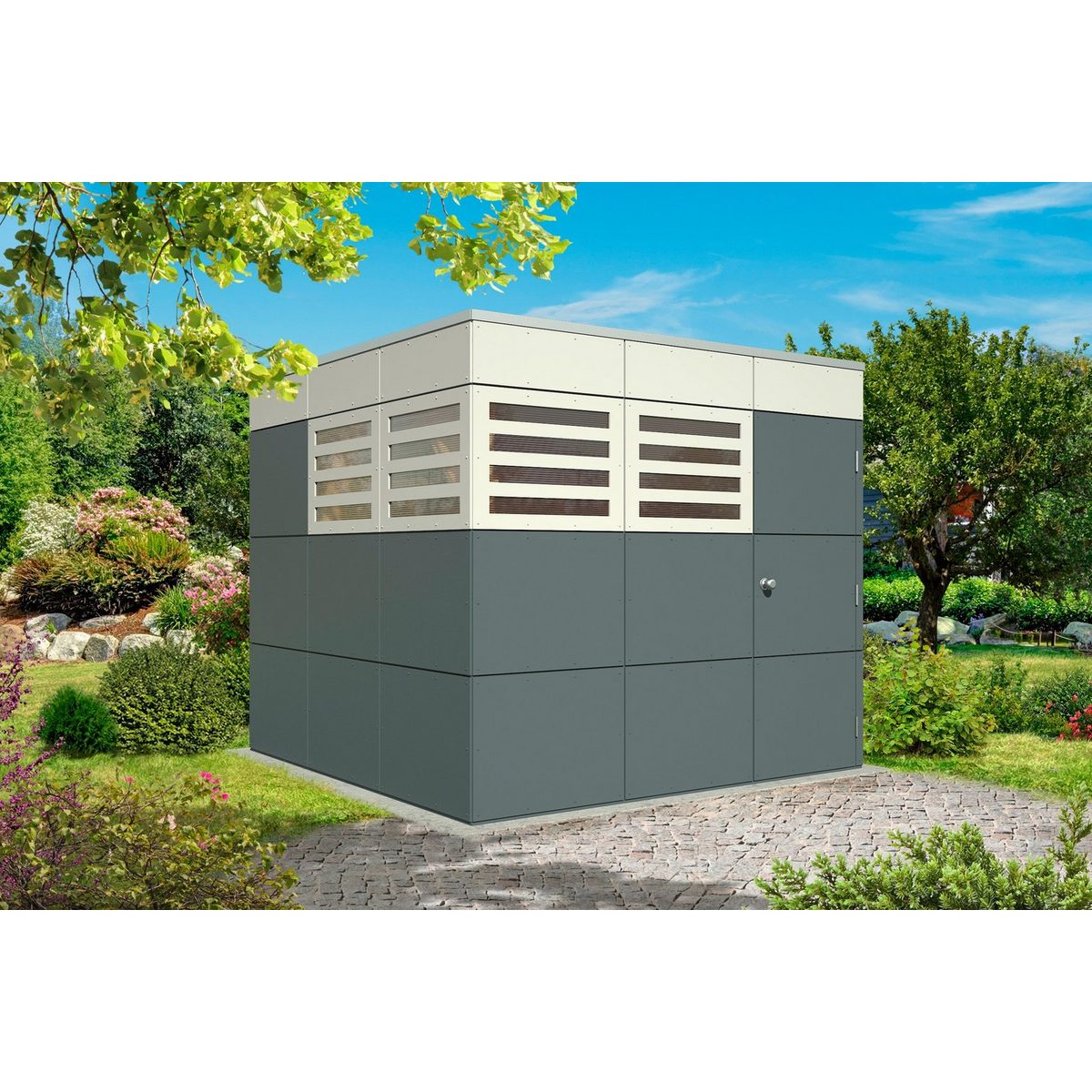 Skanholz Gartenhaus CrossCube Perth 3