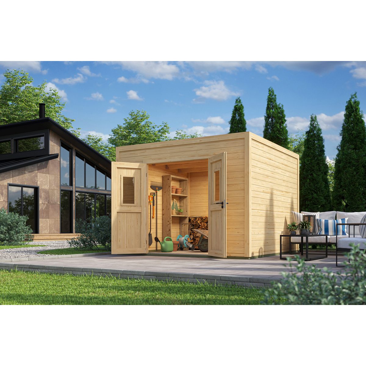 Nordic Holz Gartenhaus Felix 3