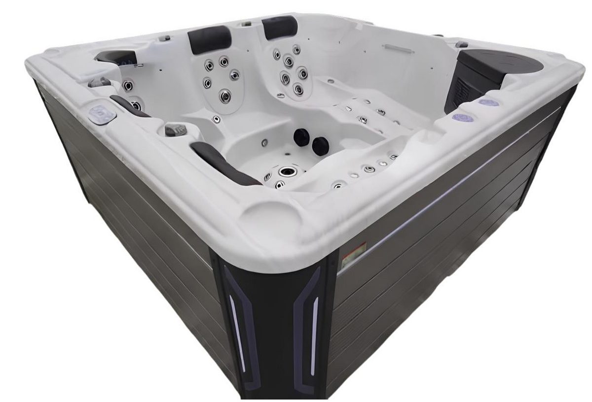 JVmoebel Whirlpool-Badewanne Outdoor-Spa Whirlpool mit Hydromassagefunktion und stilvollem Design