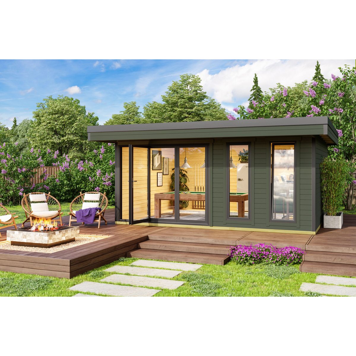 Nordic Holz Gartenhaus DOMEO 8