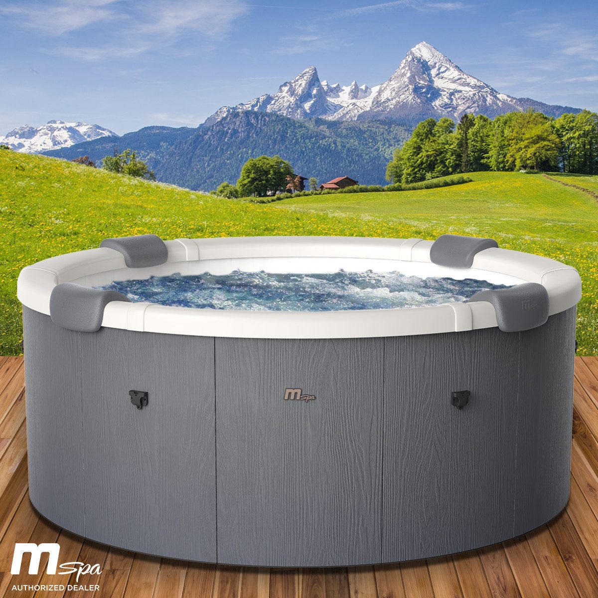 BRAST Whirlpool MSpa Denver & Rova mit Fester Außenwand