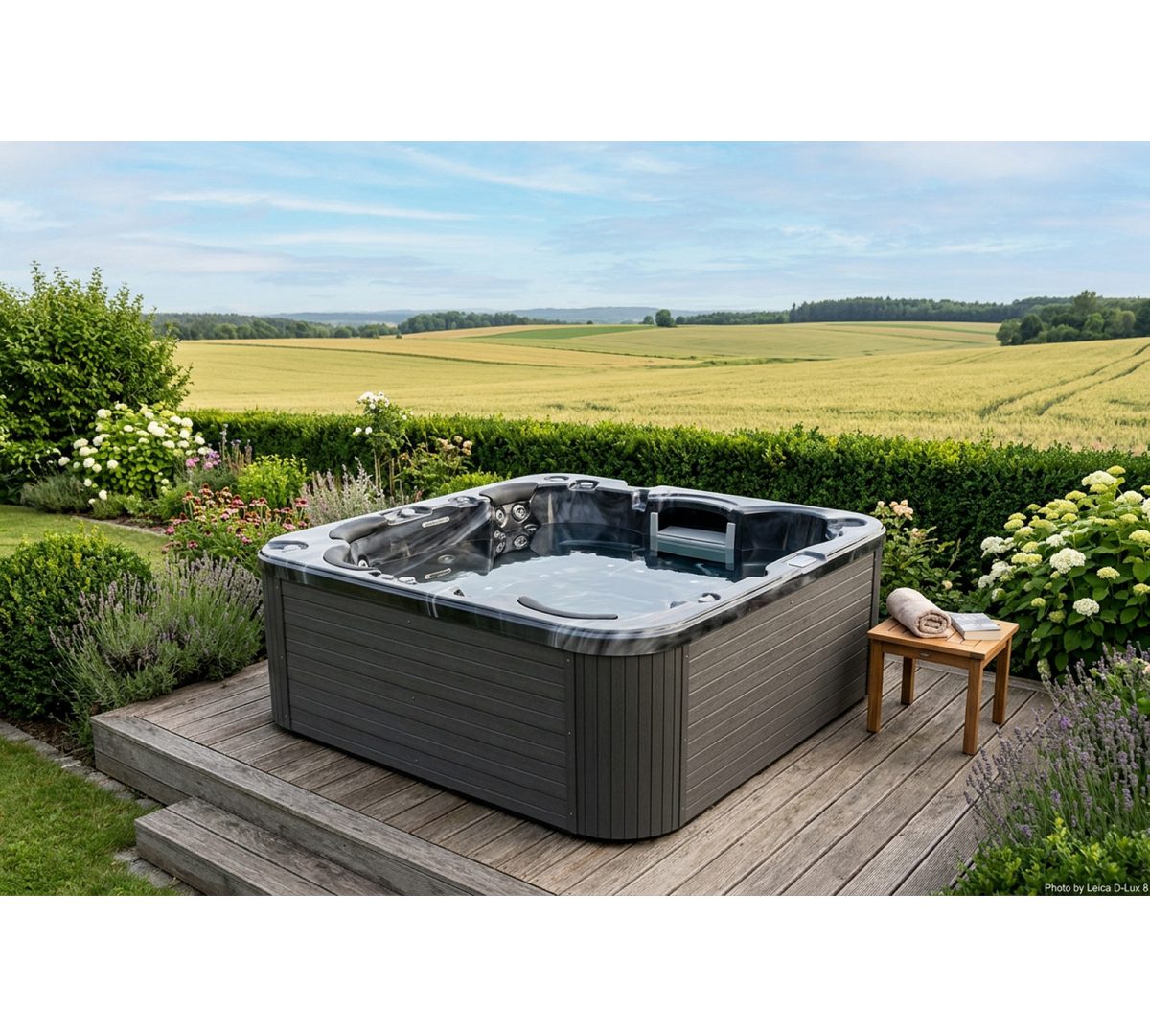SPA Kompagniet Whirlpool Scandinavic Wood Art "Pellworm" Outdoor Whirlpool 5P Bluetooth 200x200