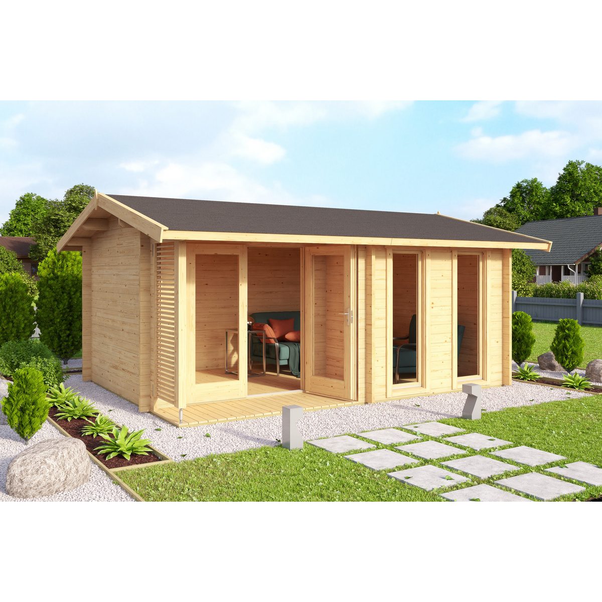 Nordic Holz Gartenhaus HAMPSHIRE