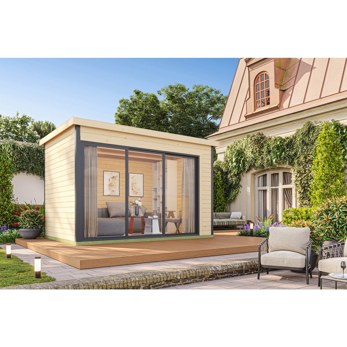 Nordic Holz Gartenhaus AUSTIN 3