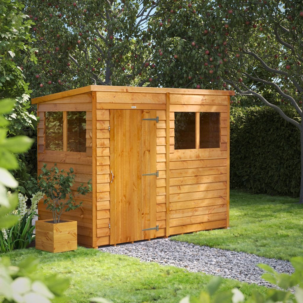Powersheds Gartenhaus Gartenhaus mit Pultdach und Stülpschalung