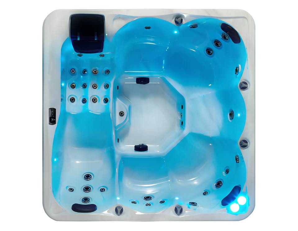 JVmoebel Whirlpool-Badewanne Outdoor-Spa Hot Tub mit leistungsstarken Massag Jets und Bedienfeld