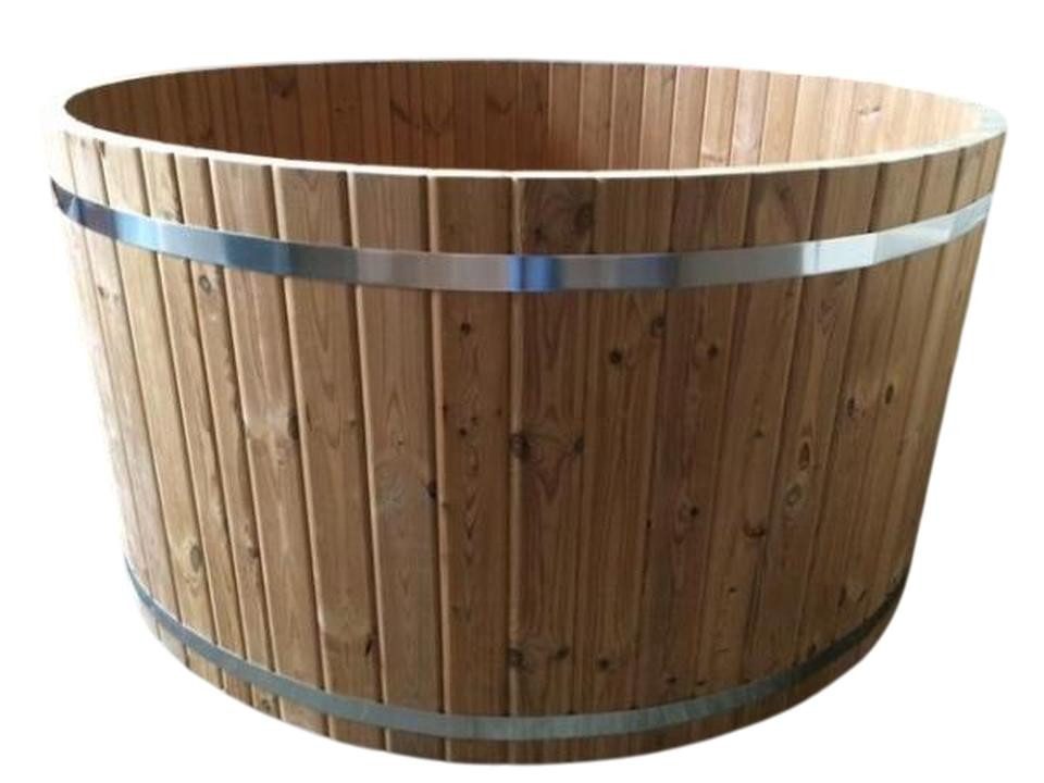 JVmoebel Whirlpool-Badewanne Thermoholz Whirlpool Badefass mit Massagedüsen für Garten