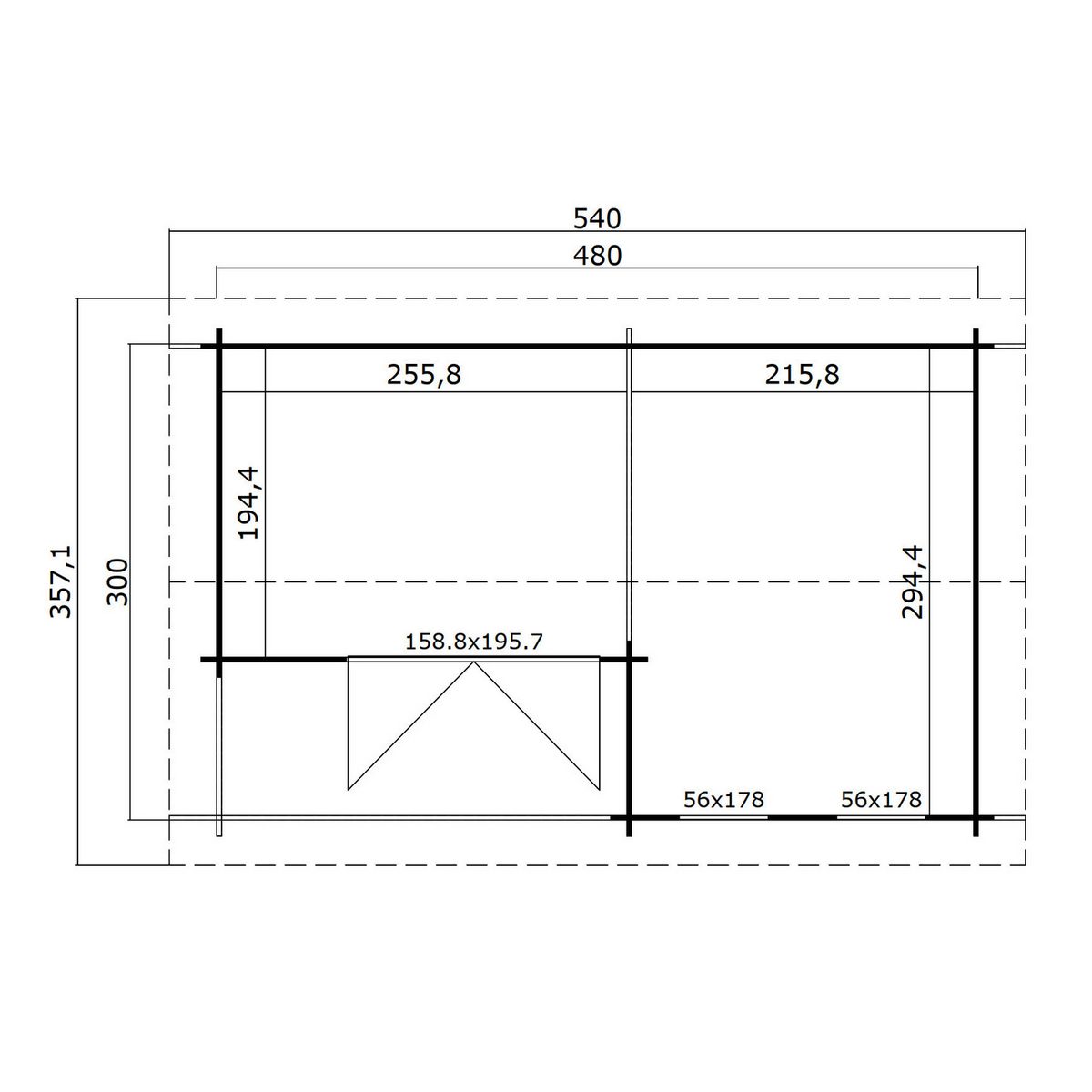(inkl. Terrassenbretter)