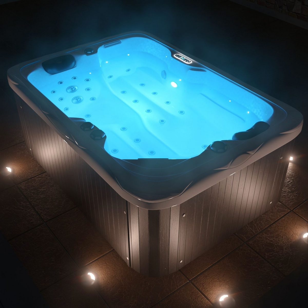 41 Massagedüsen und 16 Lichtquellen)