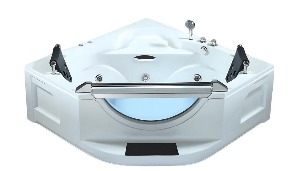 JVmoebel Whirlpool-Badewanne Whirlpool Massagebad in Weiß mit Hydromassagefunktion