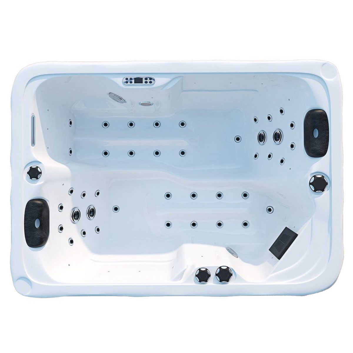 TroniTechnik Whirlpool Outdoor Whirlpool LEVANZO weiß