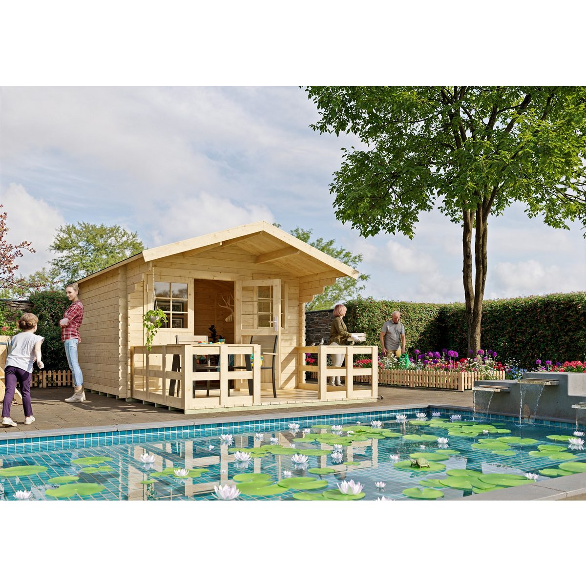 mit Terrasse