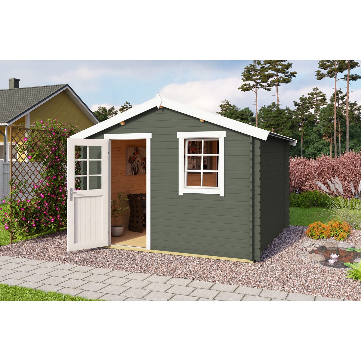 Nordic Holz Gartenhaus Wels 3