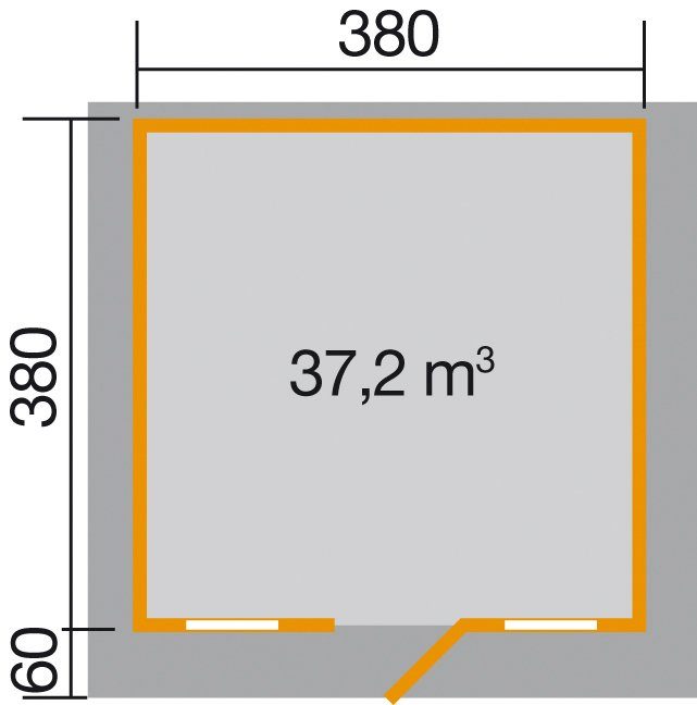 BxT: 450x450 cm