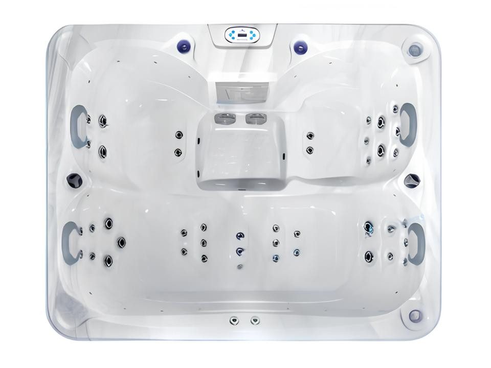 JVmoebel Whirlpool-Badewanne Whirlpool Blubberbad aus Acryl in Weiß mit Massagefunktion