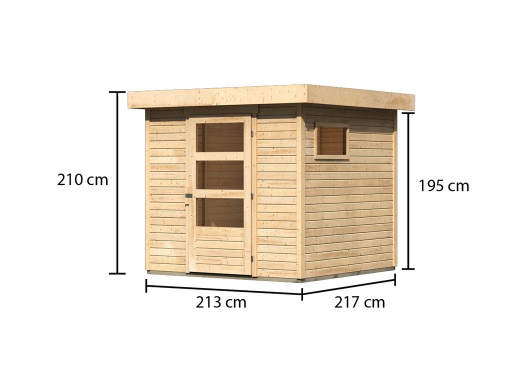 Holz-Gartenhaus mit Fußboden Holz-Gartenhaus mit Fußboden