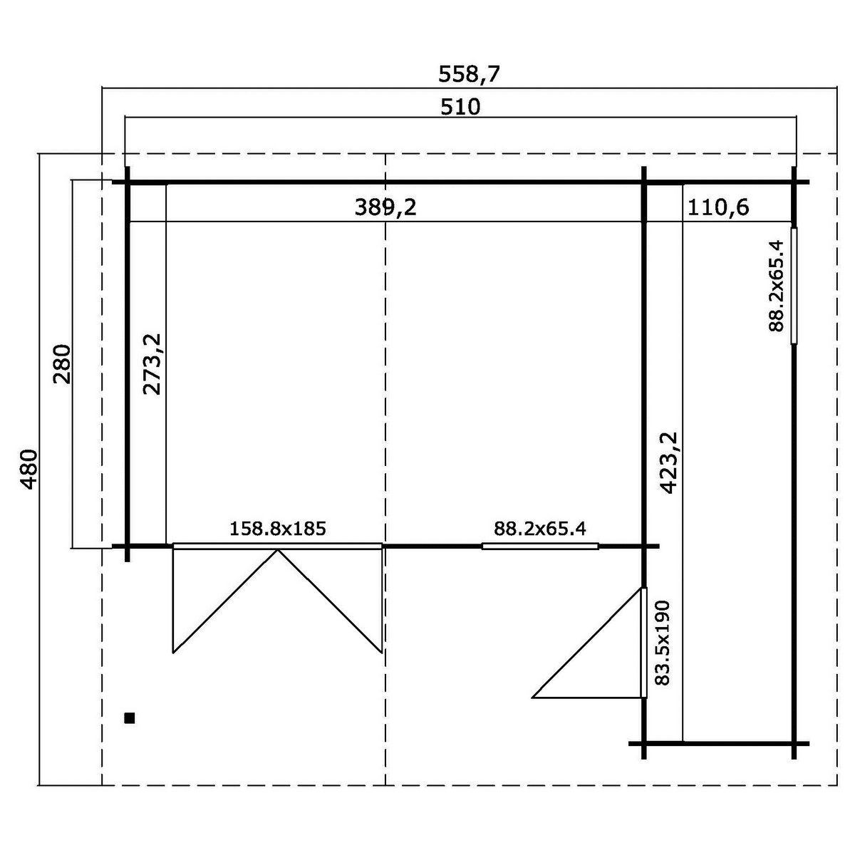 7x480 cm