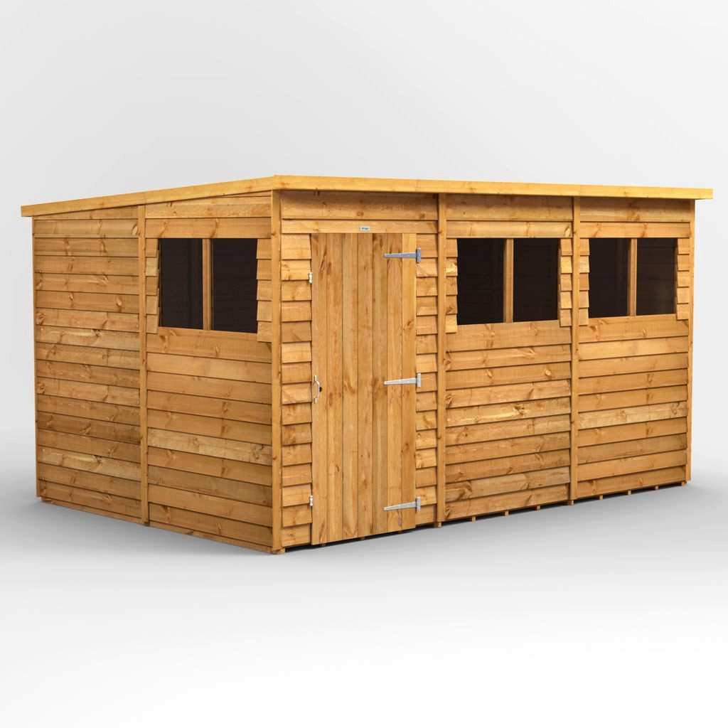 Powersheds Gartenhaus Gartenhaus mit Pultdach und Stülpschalung