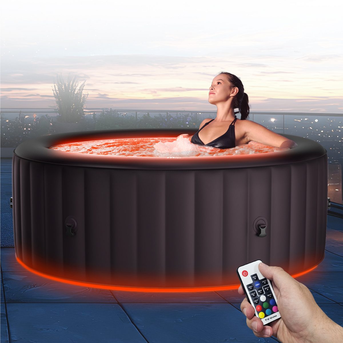 mSpa Whirlpool Aurora U-AU062 aufblasbarer Whirlpool