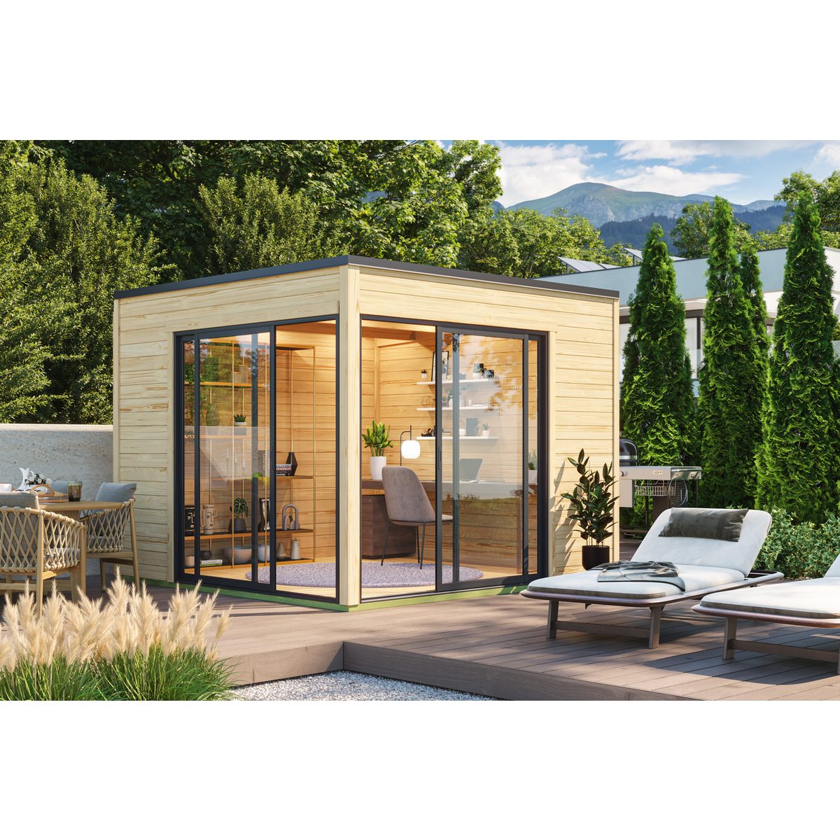 Nordic Holz Gartenhaus Palermo 3