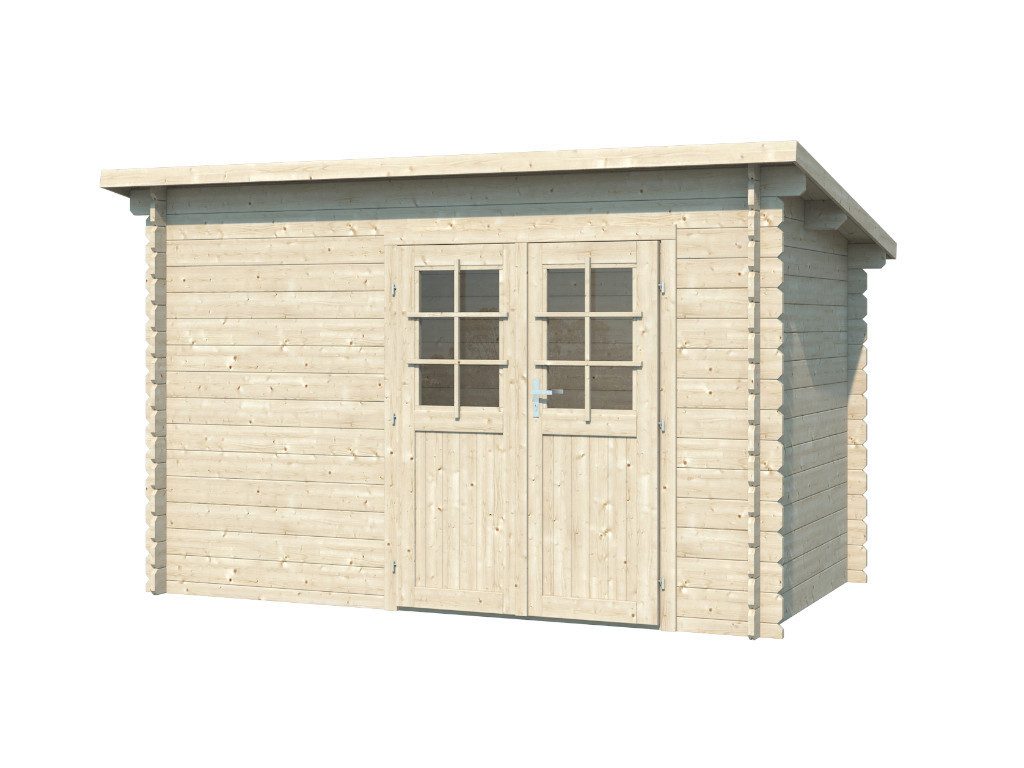 Holz-Gartenhaus mit Pultdach