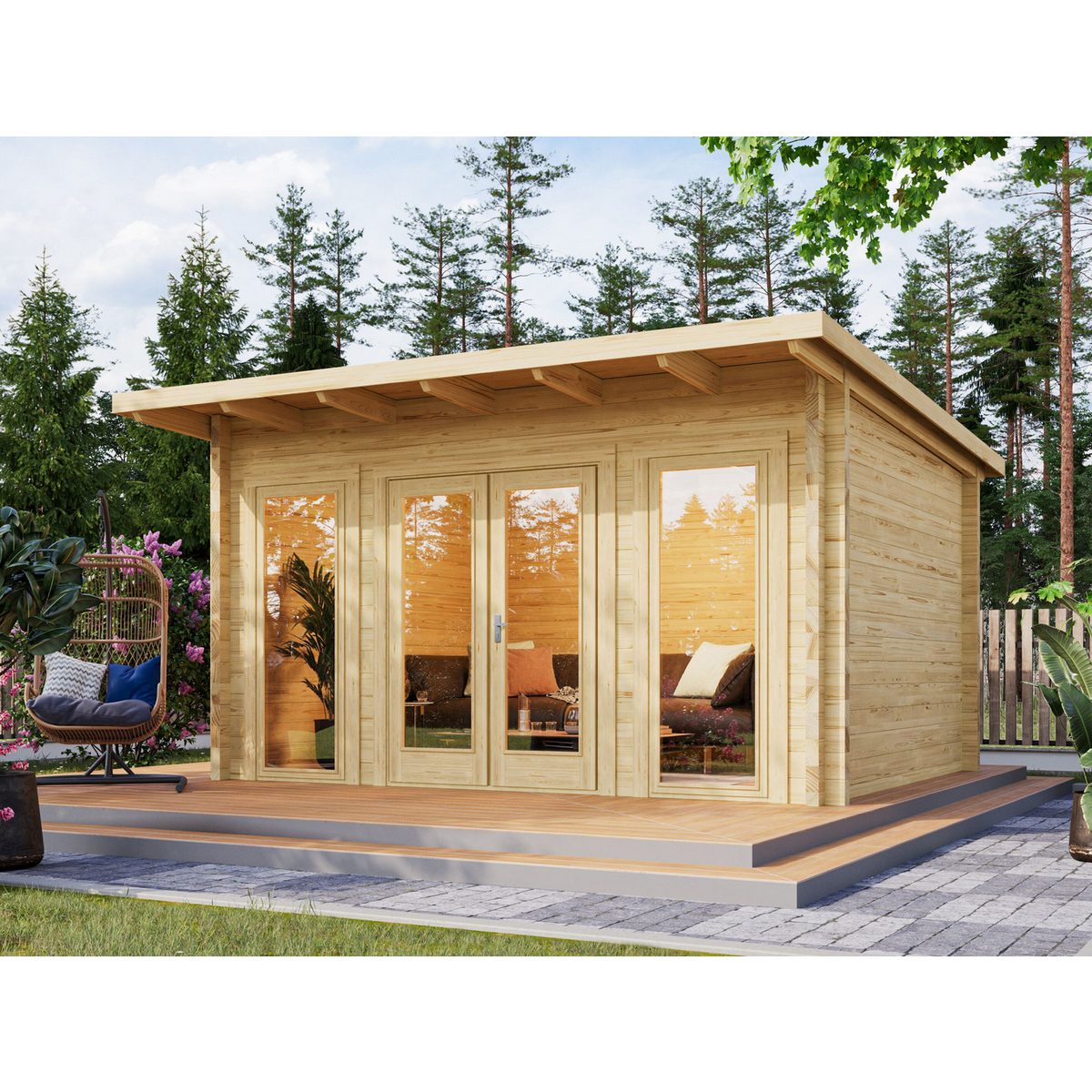 Fjordholz Gartenhaus Berlin 70 B Modern