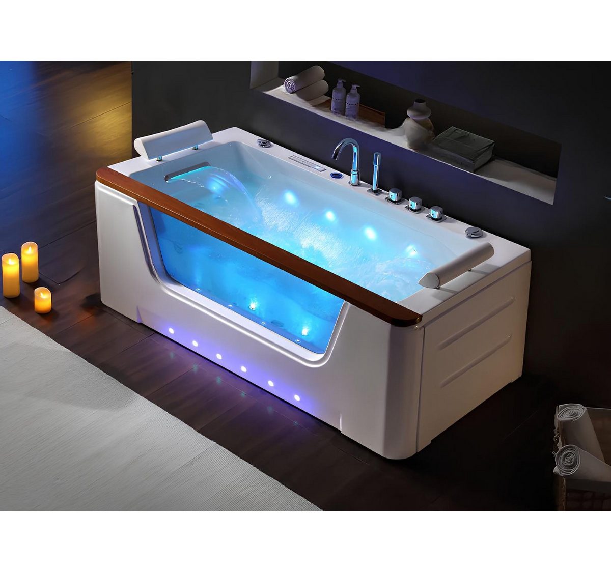 Xlmoebel Whirlpool-Badewanne XLMOEBEL Relaxpool Whirlpool-Badewanne mit Hydromassage