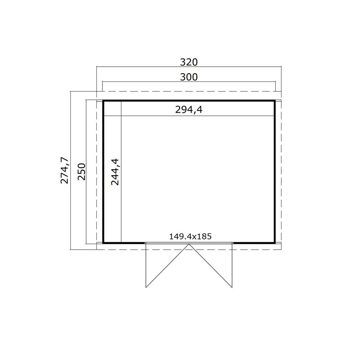 Blockbohlenhaus 28mm